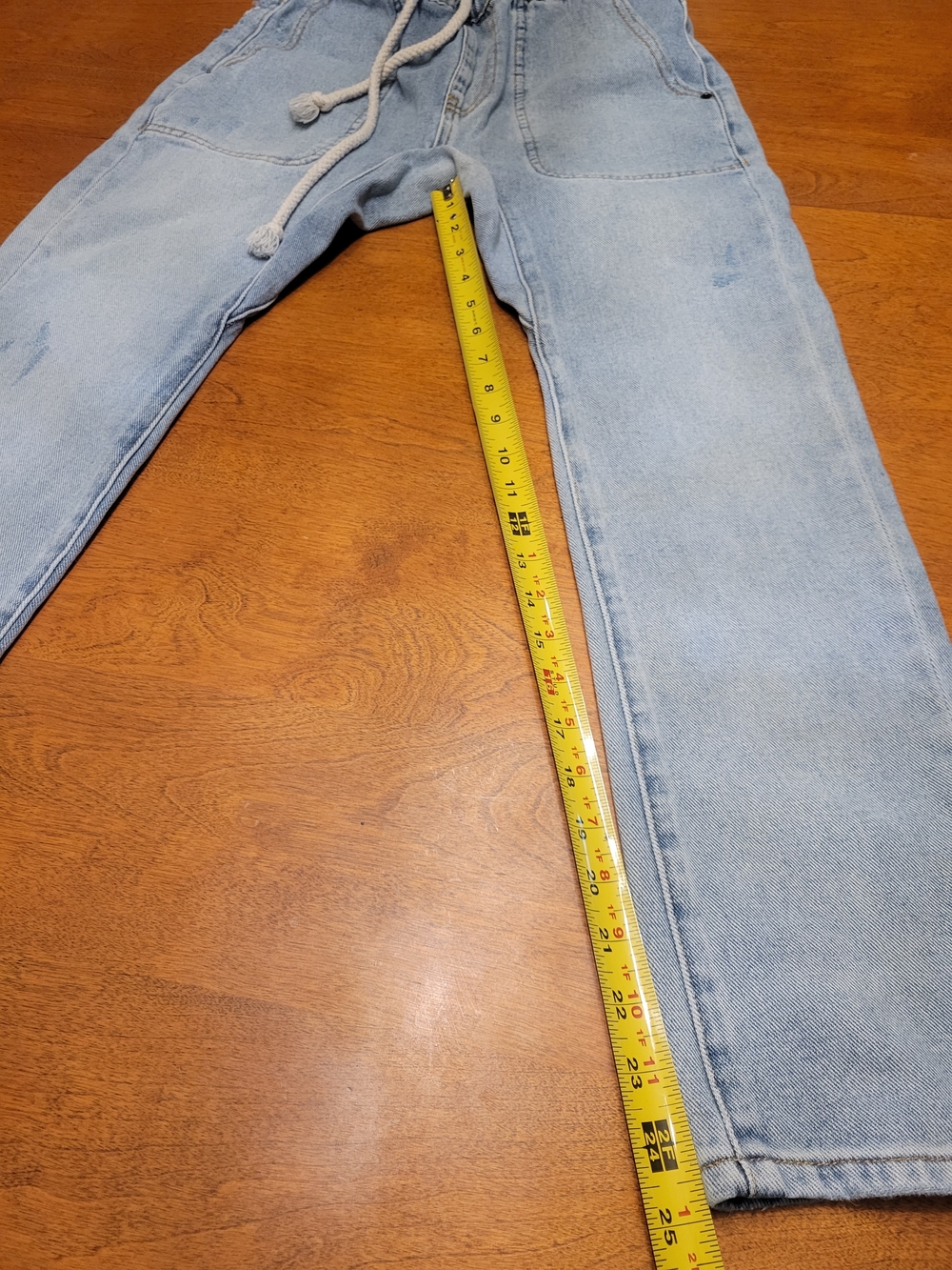 One Teaspoon Light Blue Drawstring Jeans - Picture 9 of 14